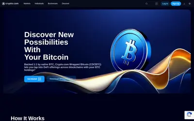 Website screenshot of Crypto.com Wrapped BTC (2026-04-26)