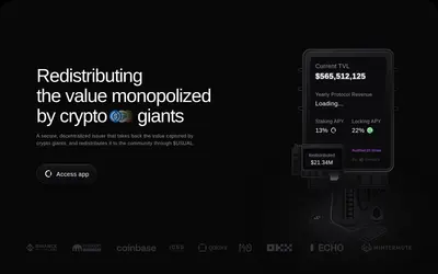 Website screenshot of USUALx (2026-04-25)