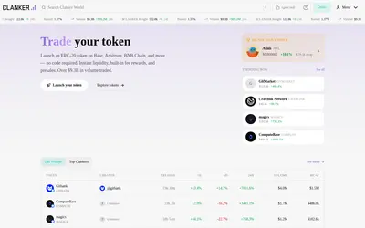 Website screenshot of tokenbot (2026-05-21)