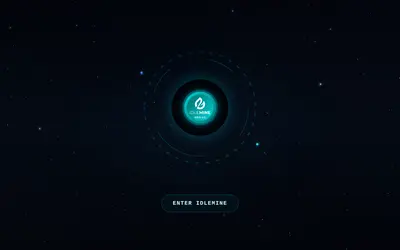 Website screenshot of IdleMine (2026-05-22)