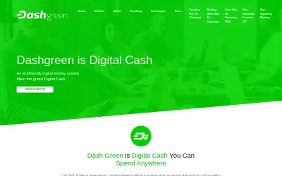 Website screenshot of Dash Green (2026-05-29)