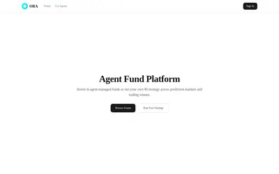Website screenshot of ORA Coin (2026-05-22)