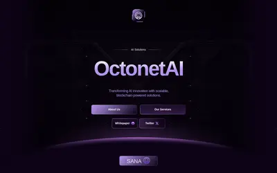 Website screenshot of OctonetAI (2026-05-21)