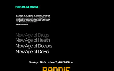 Website screenshot of Big Pharmai (2026-04-25)