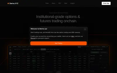 Website screenshot of Derive (2026-05-20)
