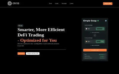 Website screenshot of Odos (2026-05-26)