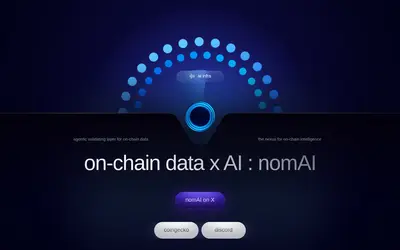 Website screenshot of nomAI (2026-05-22)