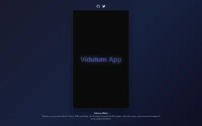 Website screenshot of Vidulum (2026-05-29)