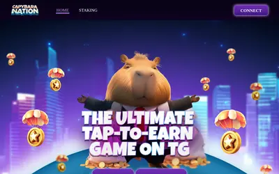 Website screenshot of Capybara Nation (2026-04-26)