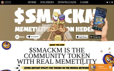 Website screenshot of SMACKM (2026-05-22)