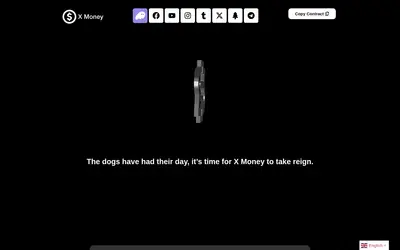 Website screenshot of XMONEY (2026-05-22)