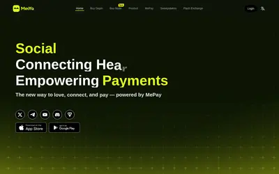 Website screenshot of MetYa (2026-05-21)
