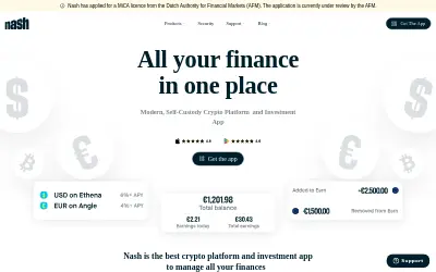 Website screenshot of NEX Token (2026-05-23)