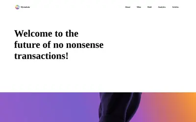 Website screenshot of Myriad (2026-04-25)