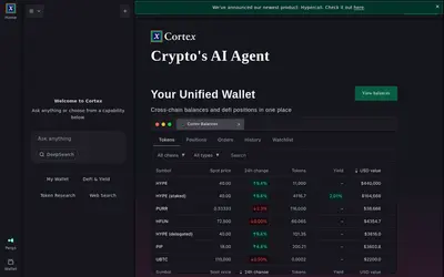 Website screenshot of Cortex (2026-05-20)