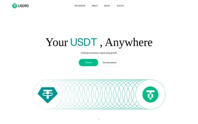 Website screenshot of USDT0 (2026-05-22)