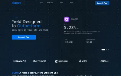 Website screenshot of Origin Sonic (2026-05-27)