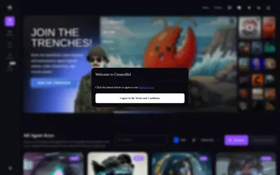 Website screenshot of CreatorBid (2026-04-25)