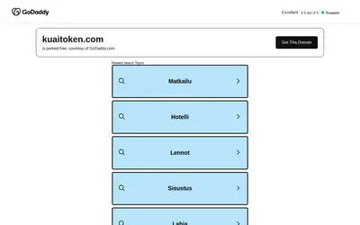 Website screenshot of Kuai Token (2026-04-25)