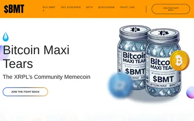Website screenshot of Bitcoin Maxi Tears (2026-05-21)