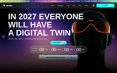Website screenshot of Antix (2026-05-22)