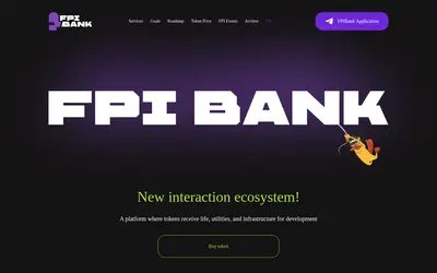 Website screenshot of FPI Bank (2026-05-21)