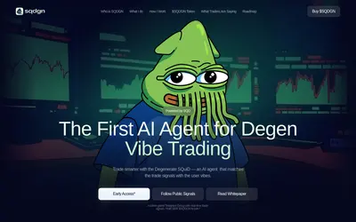 Website screenshot of Degenerate SQuiD (2026-04-25)