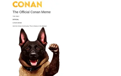 Website screenshot of Conan Meme (2026-04-25)