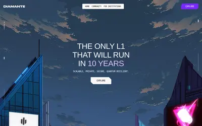 Website screenshot of Diamante (2026-04-25)
