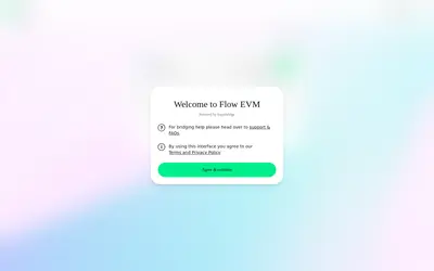 Website screenshot of Flow Bridged PYUSD (Flow) (2026-04-25)