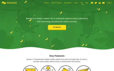 Website screenshot of Banano (2026-04-26)