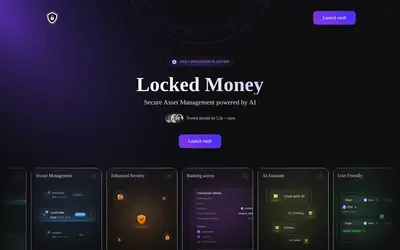 Website screenshot of Locked Money (2026-05-21)