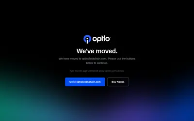 Website screenshot of Optio (2026-05-21)