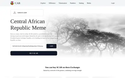 Website screenshot of Central African Republic Meme (2026-05-20)