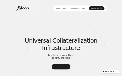 Website screenshot of Falcon Finance (2026-06-02)