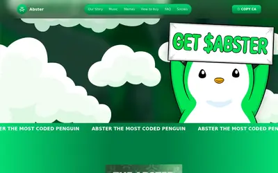 Website screenshot of Abster (2026-05-21)