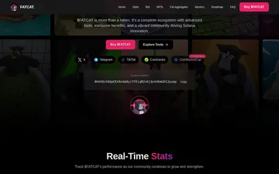 Website screenshot of FATCAT (2026-05-20)