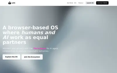 Website screenshot of Universal Operating System (2026-04-25)