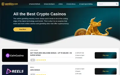 Website screenshot of Gamblica (2026-04-21)