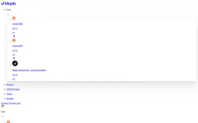 Website screenshot of SyrupUSDC (2026-05-21)