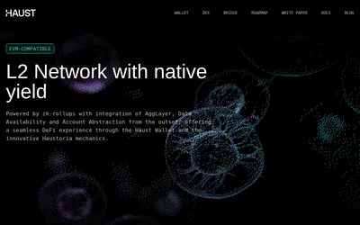 Website screenshot of Haust (2026-04-25)