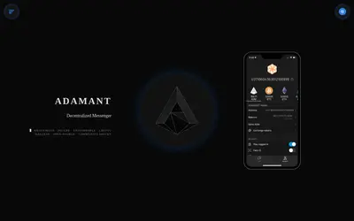Website screenshot of ADAMANT Messenger (2026-04-25)