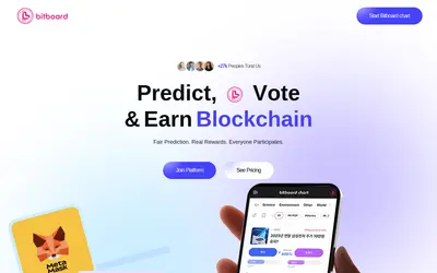 Website screenshot of BitBoard (2026-04-25)