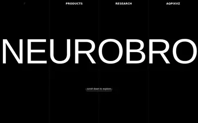 Website screenshot of Neurobro (2026-05-20)