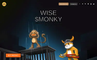 Website screenshot of Wise Monkey (2026-05-20)
