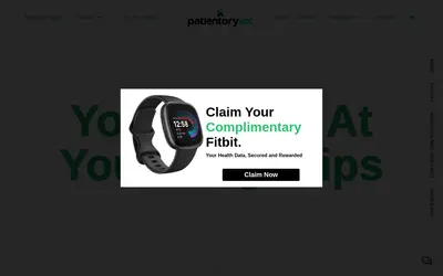 Website screenshot of Patientory (2026-04-25)