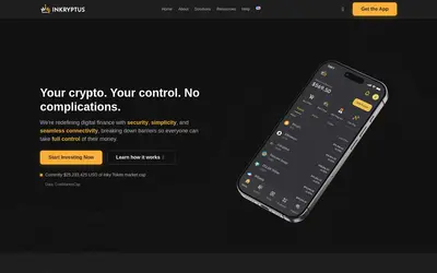 Website screenshot of Inkryptus (2026-05-22)