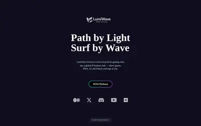 Website screenshot of LumiWave (2026-05-20)
