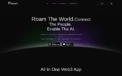 Website screenshot of ROAM Token (2026-05-27)