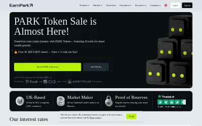Website screenshot of PARK (2026-05-27)